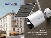 AVerCloud Iç Dış Ortam AVerCloud - AC-S12 - Solar Destekli 2MP IP kamera SES ALMA VERME HAFIZA KARTI TAKILABİLİYOR - 1